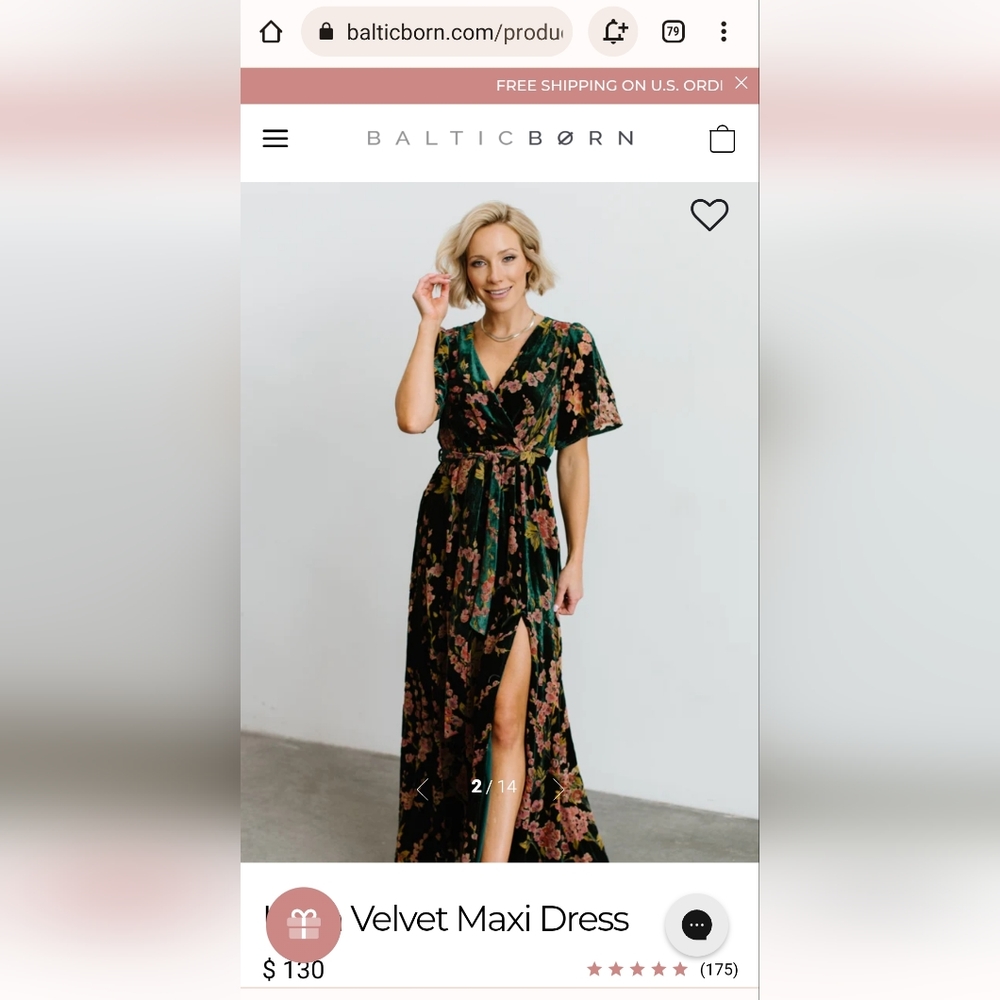 Baltic Borm Uma Green Floral Dress